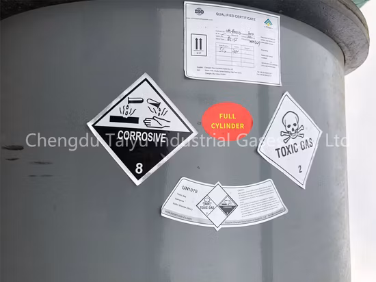 Fabriklieferung von Industriegas, Industriequalität, 99,9 % Schwefeldioxidgas, So2-Gas für den russischen Markt